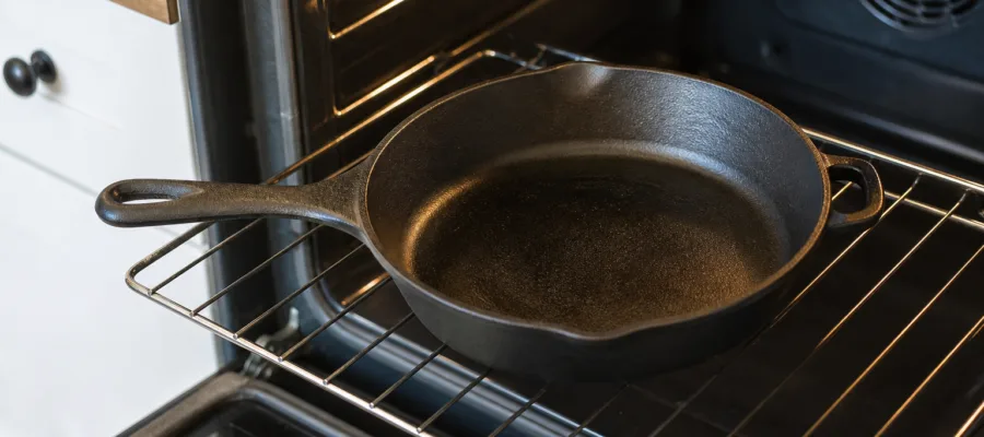 Bratpfanne aus Gusseisen richtig einbrennen
