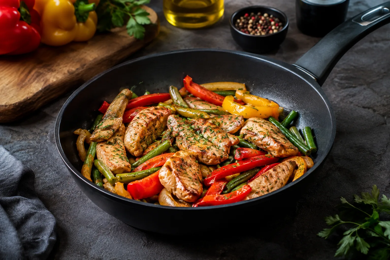 Bratpfannen-Rezepte mit Fleisch und Gefluegel fuer herzhafte Gerichte
